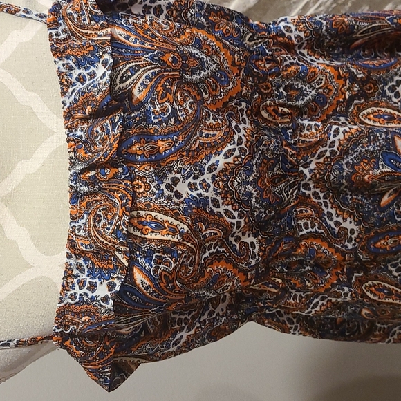 J. Crew Dress Paisley Print Spaghetti Strap Large - Picture 2 of 6